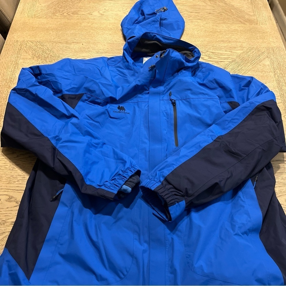 Golden Camel Mountain Snow Waterproof Ski Jacket Detachable Hood Windproof XXL